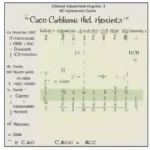 Table displaying chemical equation