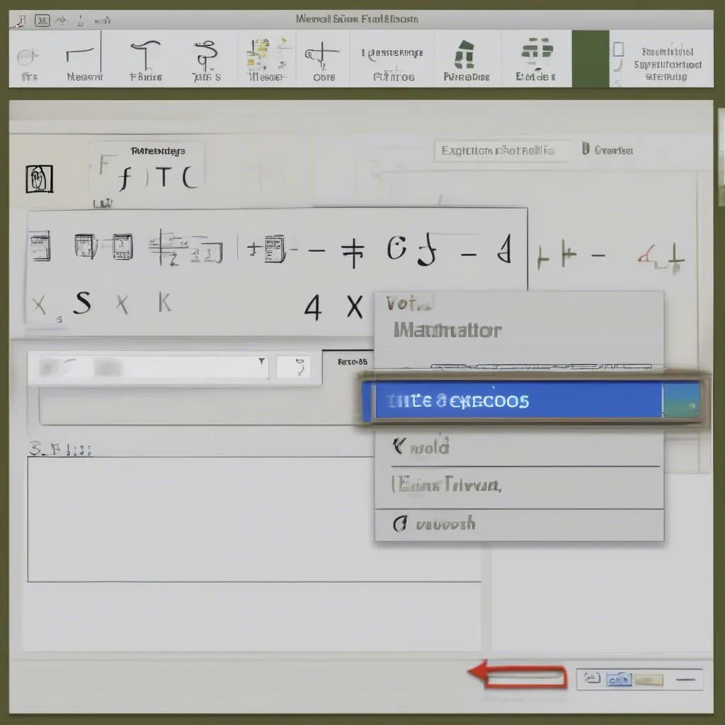 Symbols in Equation Editor