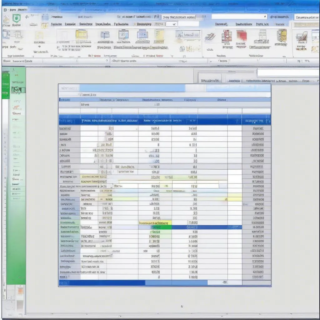 Giao diện Excel 2010