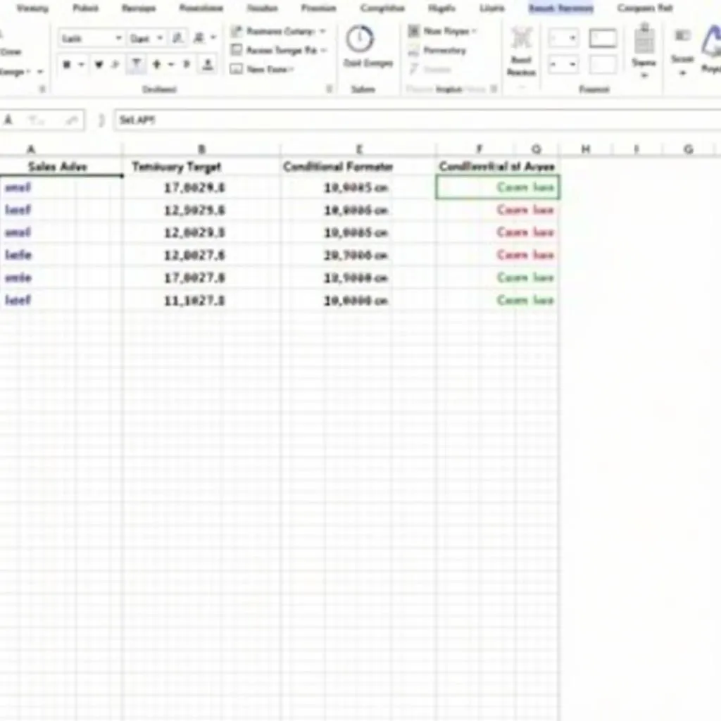 Ví dụ định dạng có điều kiện trong Excel