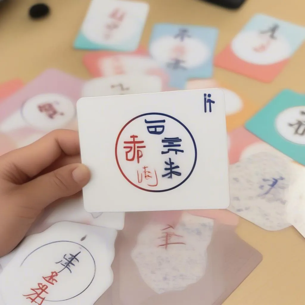 Hiragana alphabet flashcards