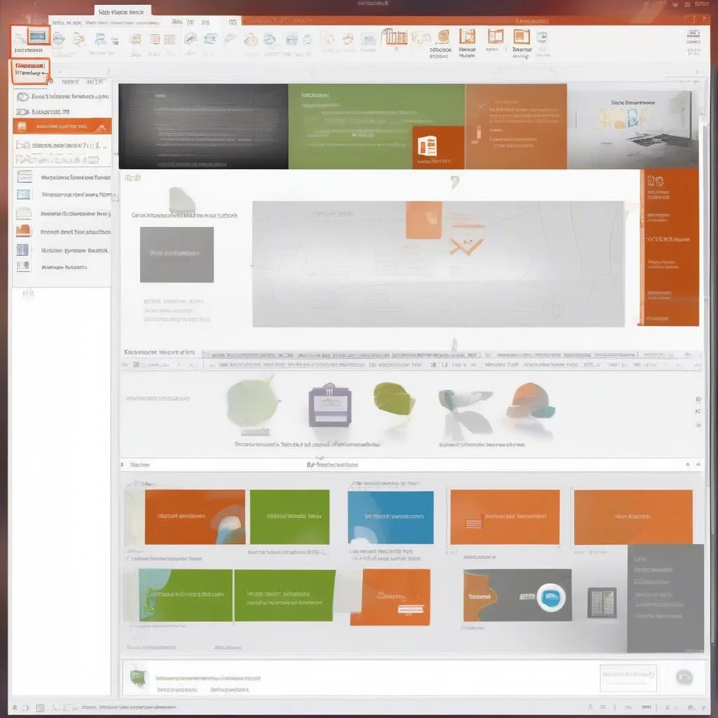 Giao diện PowerPoint 2016