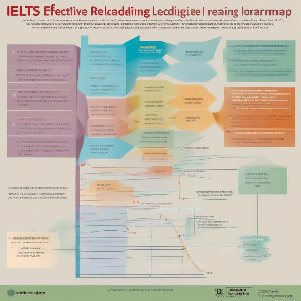 Biểu đồ thể hiện lộ trình học IELTS Reading hiệu quả