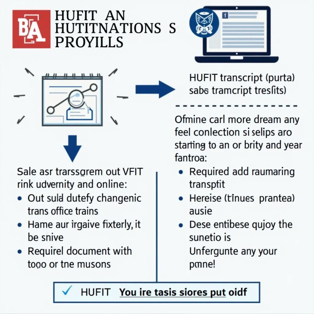 Cách Lấy Học Bạ HUFIT Trực Tuyến