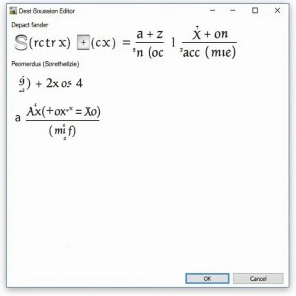 Cửa sổ Equation Editor trong Word 2003