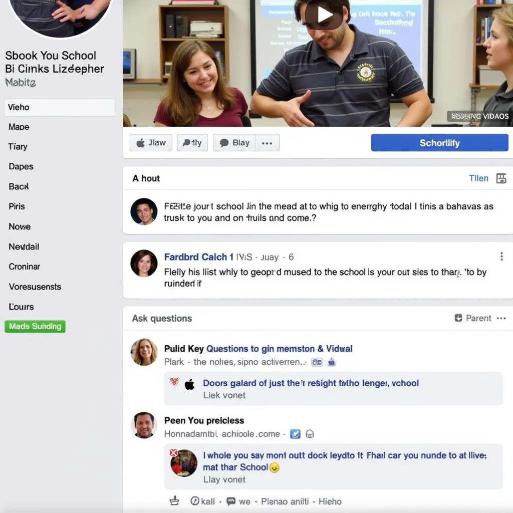 Video Facebook trường học