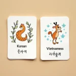 Flashcard học từ vựng tiếng Hàn