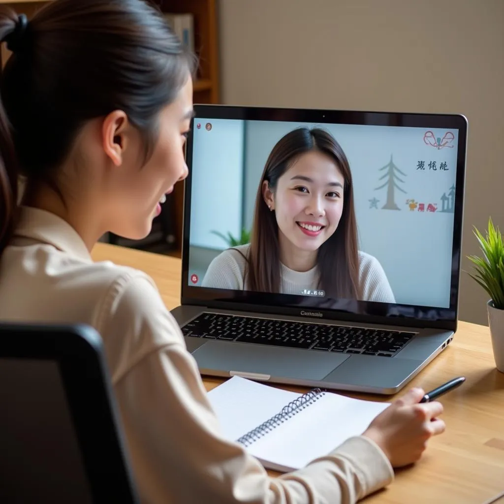 Học tiếng Trung online với giáo viên qua video call