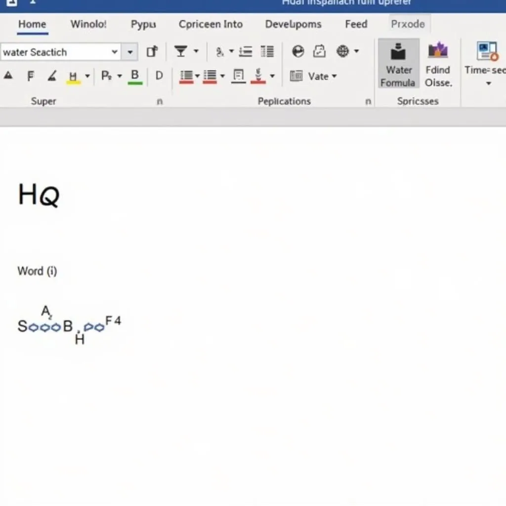 Nhập công thức hóa học trong Word