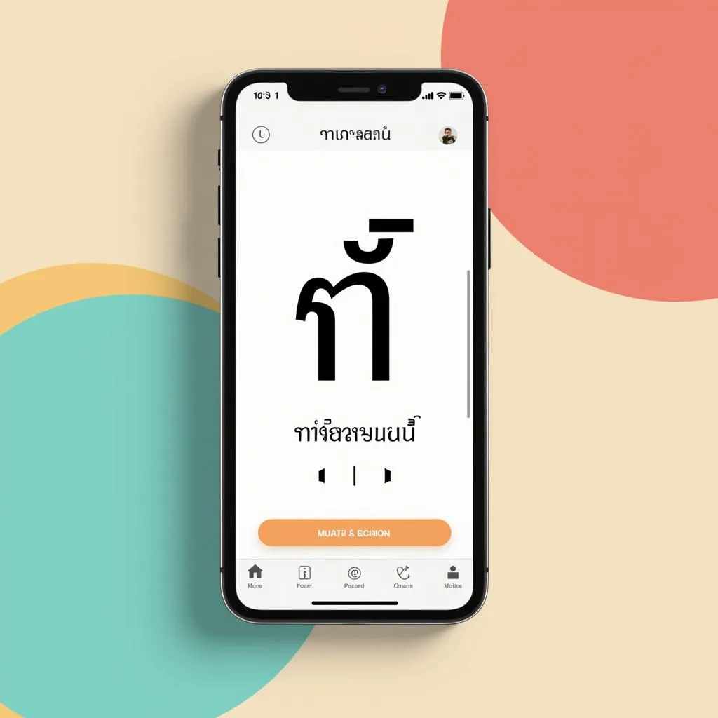 Thai learning app interface