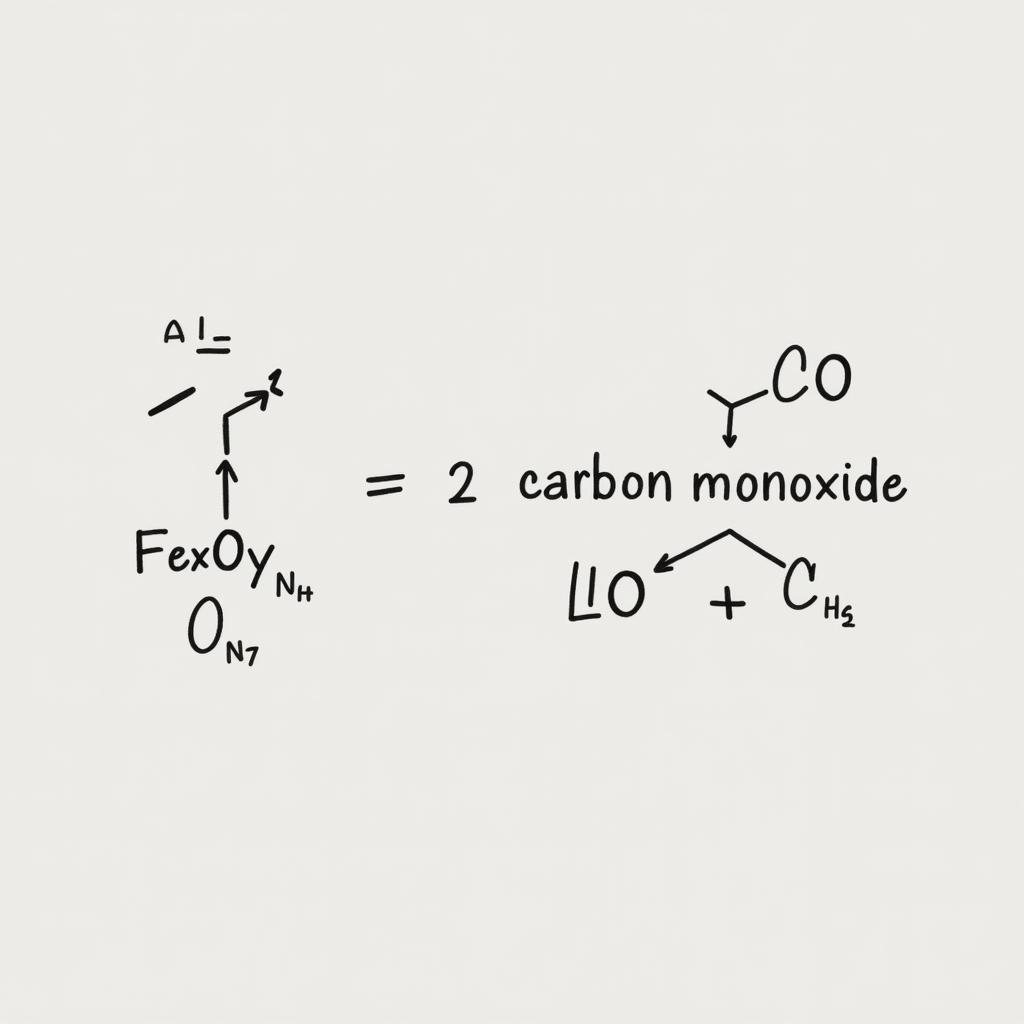 Cân bằng phương trình FexOy + CO