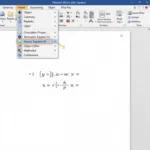 Chèn Phương Trình Toán Học Word 2003