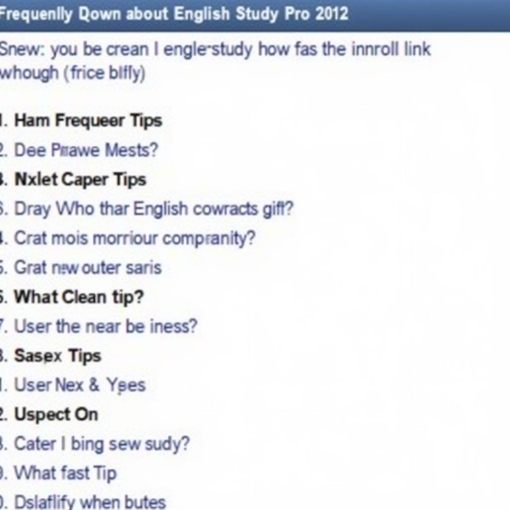 Giải đáp thắc mắc về English Study Pro 2012