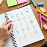 Học tiếng Hàn bắt đầu từ bảng chữ cái Hangul