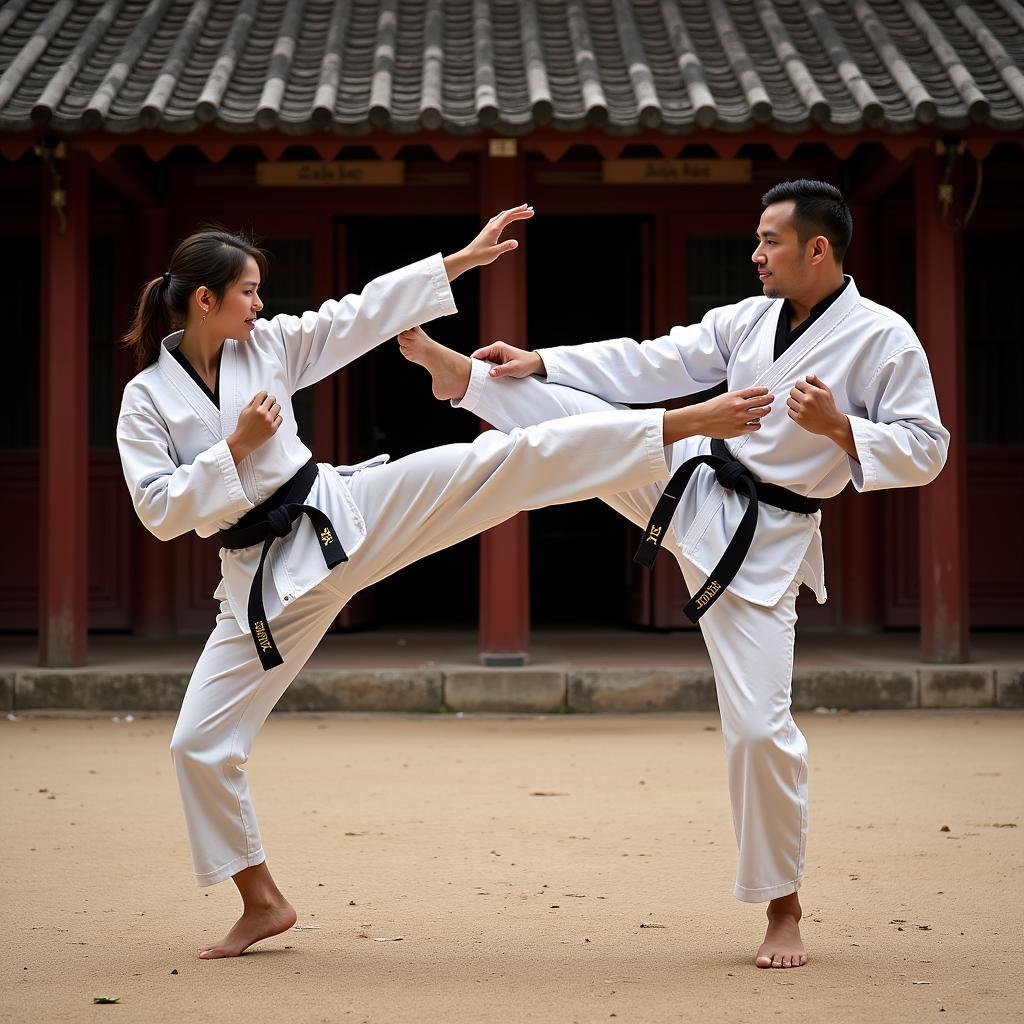 Luyện tập Taekwondo nâng cao