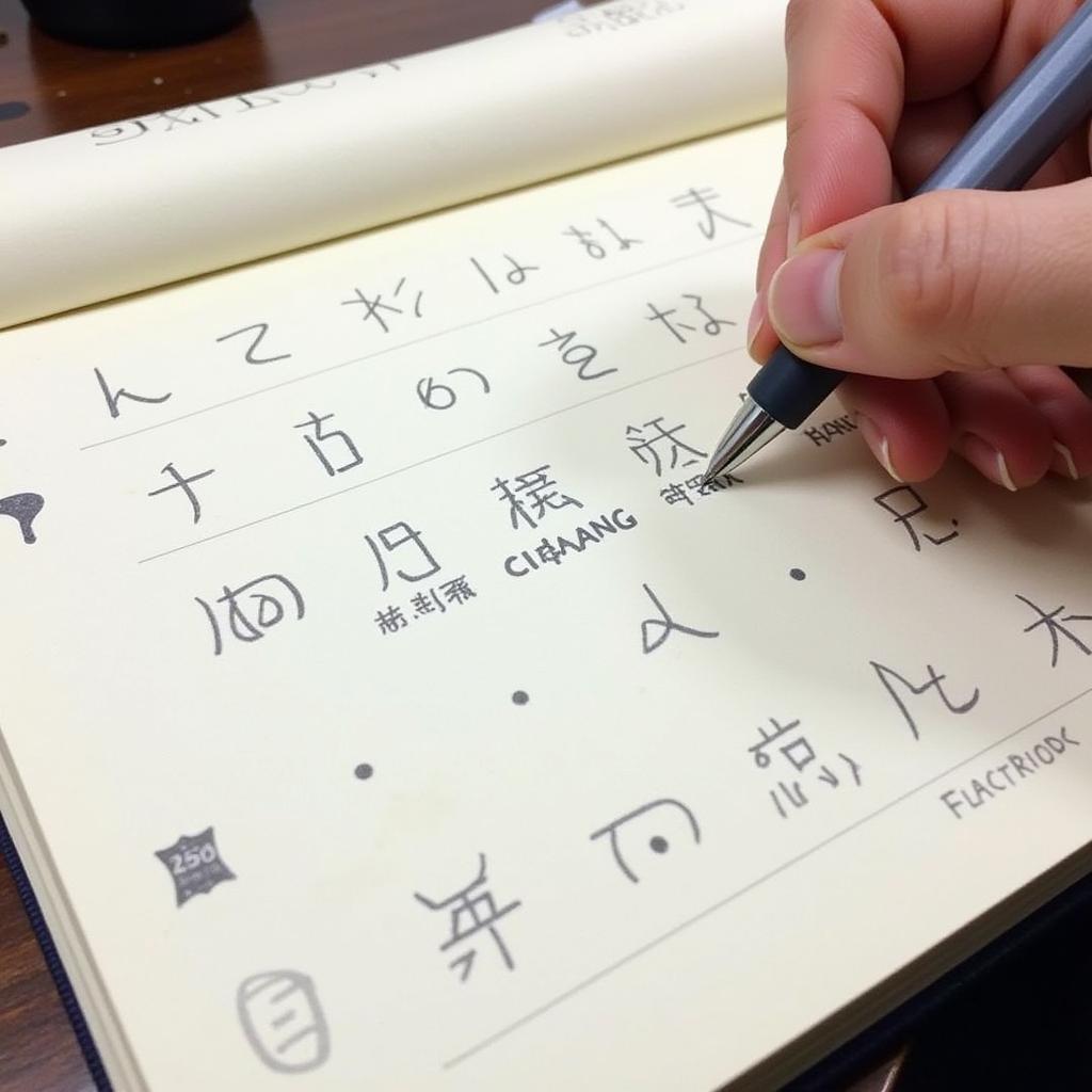 Luyện viết âm trọc Hiragana mỗi ngày