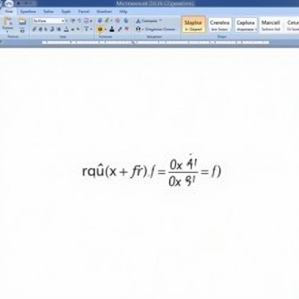 Sử dụng Equation Editor trong Word