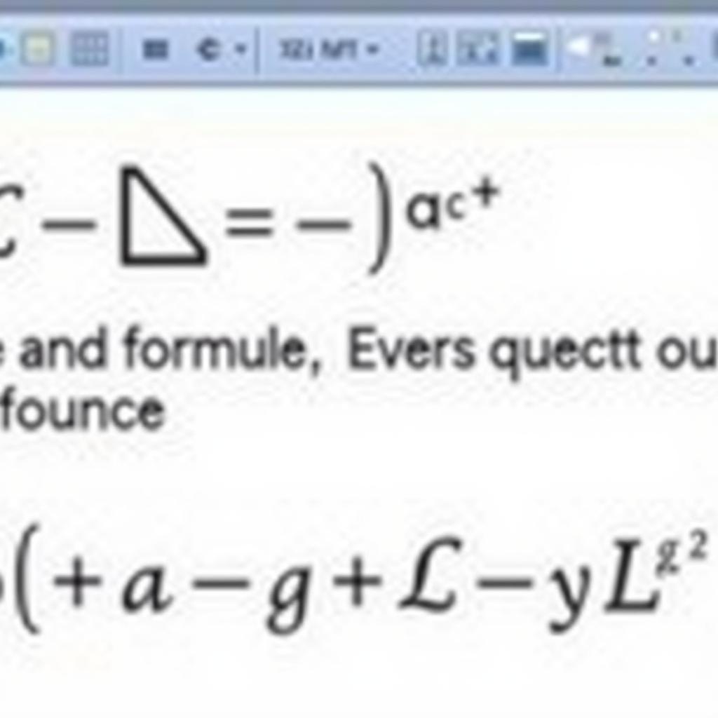 Sử Dụng Equation Editor Word 2010