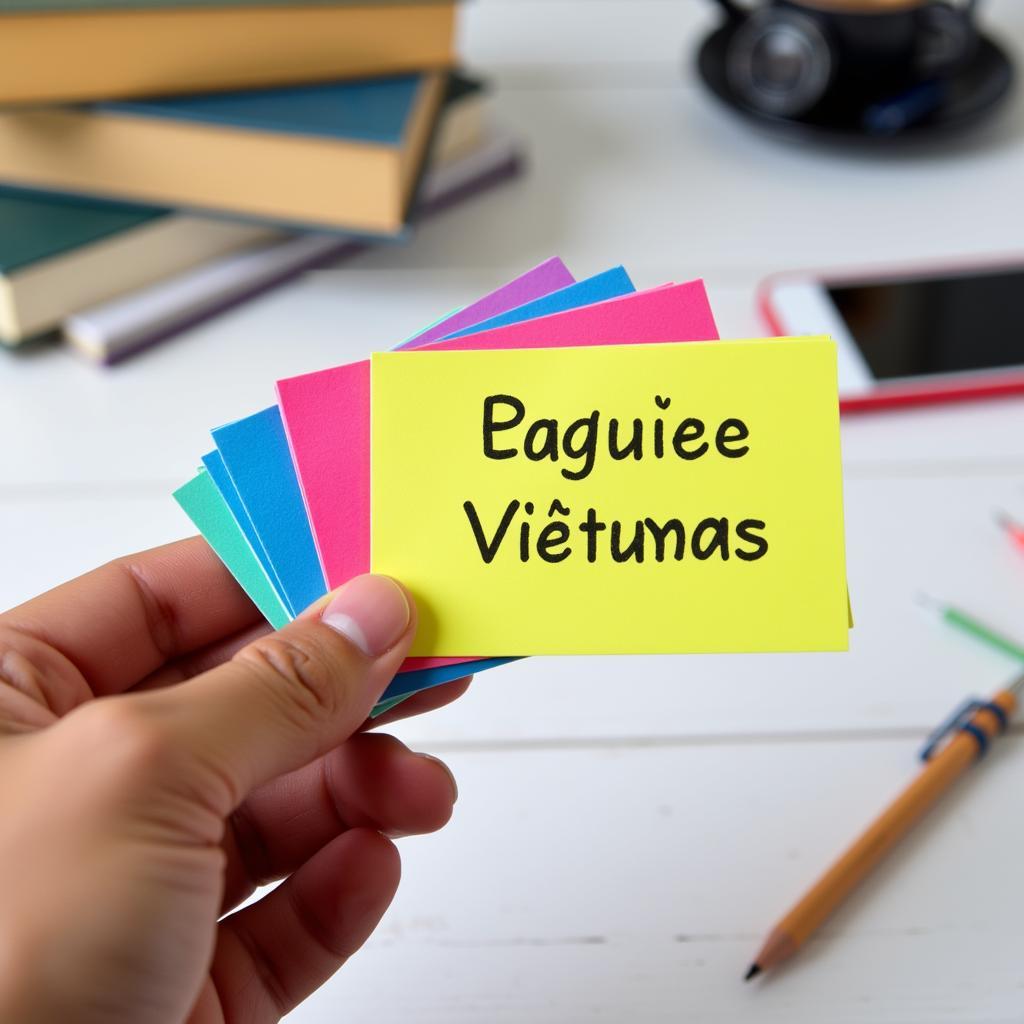 Sử dụng Flashcard học tiếng Anh