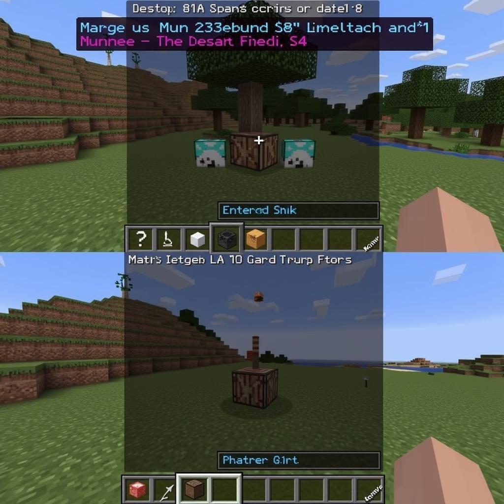 Ví dụ lệnh command block