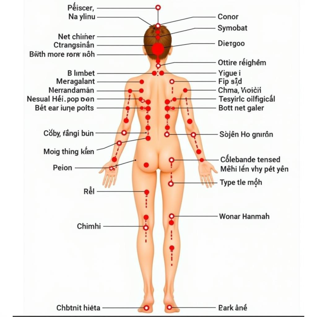 Vị trí các huyệt đạo quan trọng trên cơ thể người